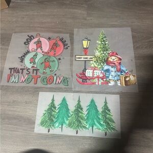 Cricut Holiday bundle of four transfer vinyl